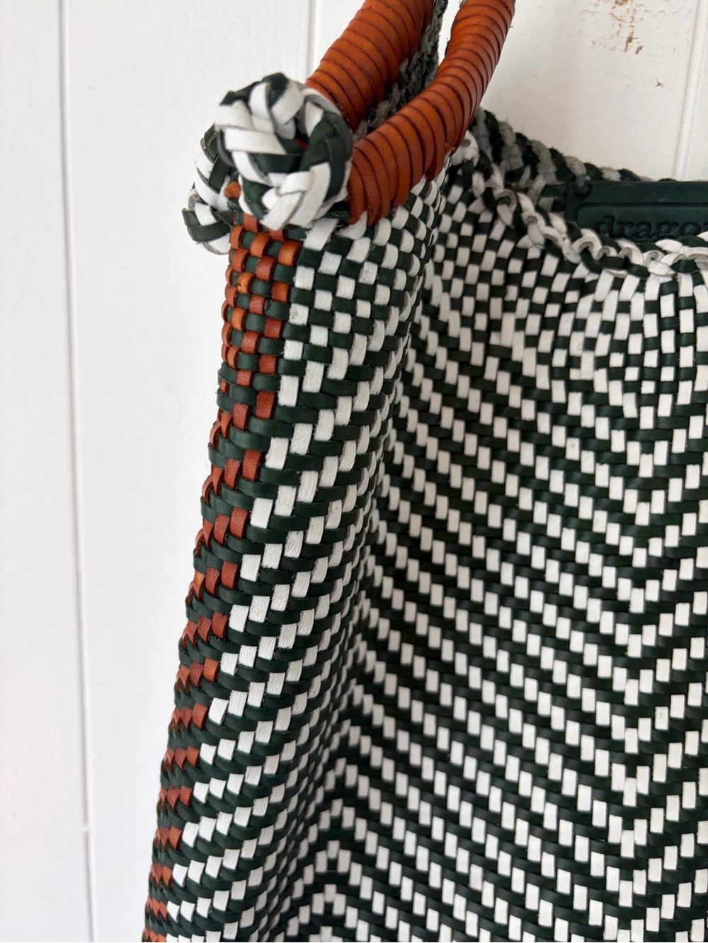 Dragon Diffusion leather woven bag - Picture 3 of 8